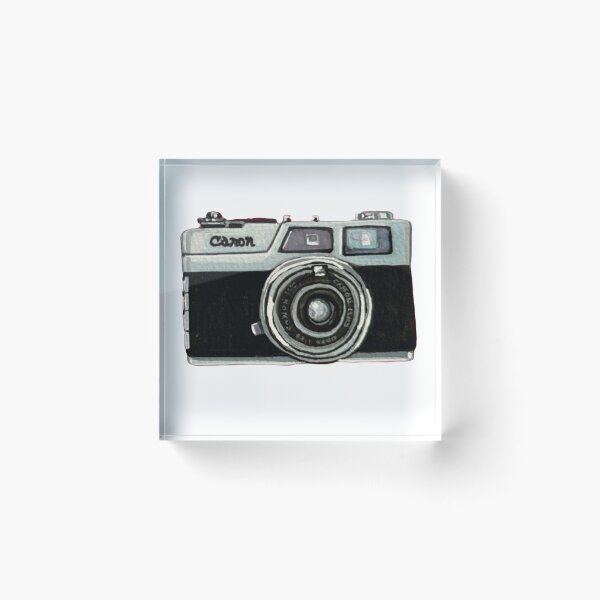 Item preview, Vintage Cannon Camera, hand painted designed and sold by KateIvesArt.