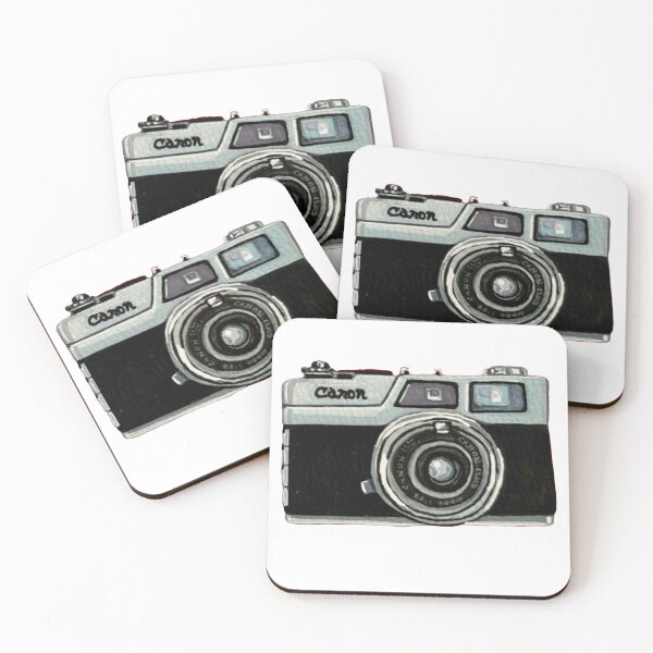 Item preview, Vintage Cannon Camera, hand painted designed and sold by KateIvesArt.