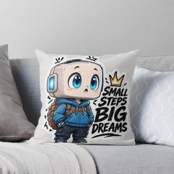 Item preview, Small Steps Big Dreams Cute Robot Boy designed and sold by NovaToons.