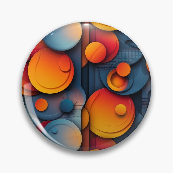 Item preview, Vibrant 3D Abstract Layered Circles Pattern designed and sold by NTGUILTY.