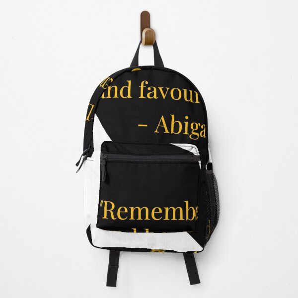 Item preview, Abigail Adams Quote – Gold Text Black Heart designed and sold by TheIconSmith.