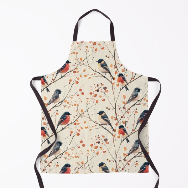 Item preview, Minimalist Watercolor Birds and Autumn Branches Pattern designed and sold by NTGUILTY.