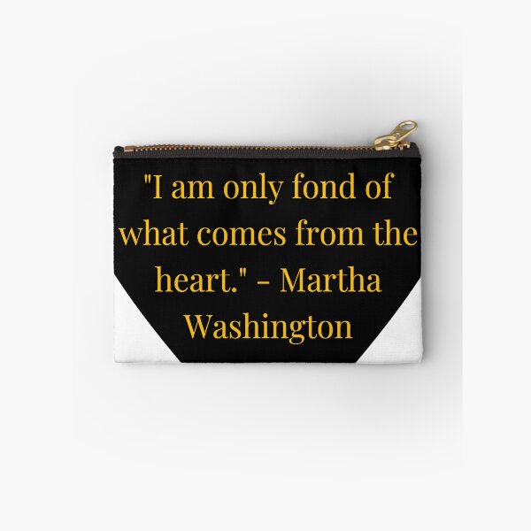 Item preview, Martha Washington Quote – Gold Text Black Heart designed and sold by TheIconSmith.