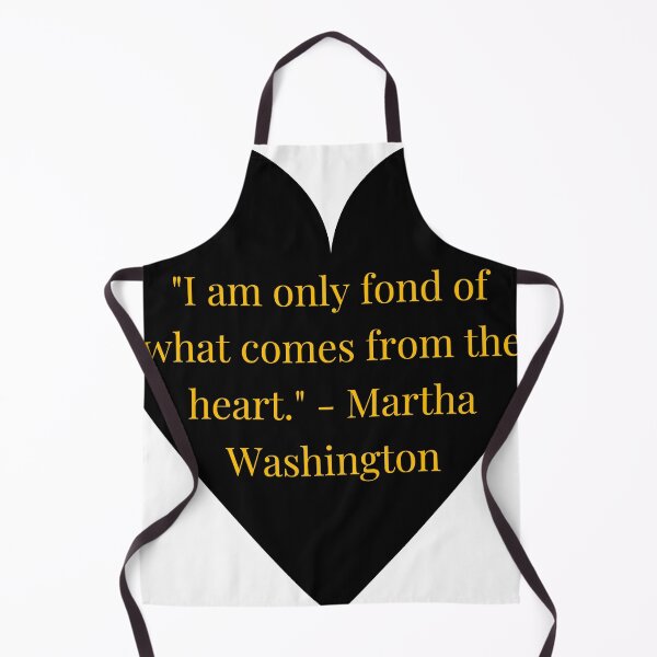 Item preview, Martha Washington Quote – Gold Text Black Heart designed and sold by TheIconSmith.