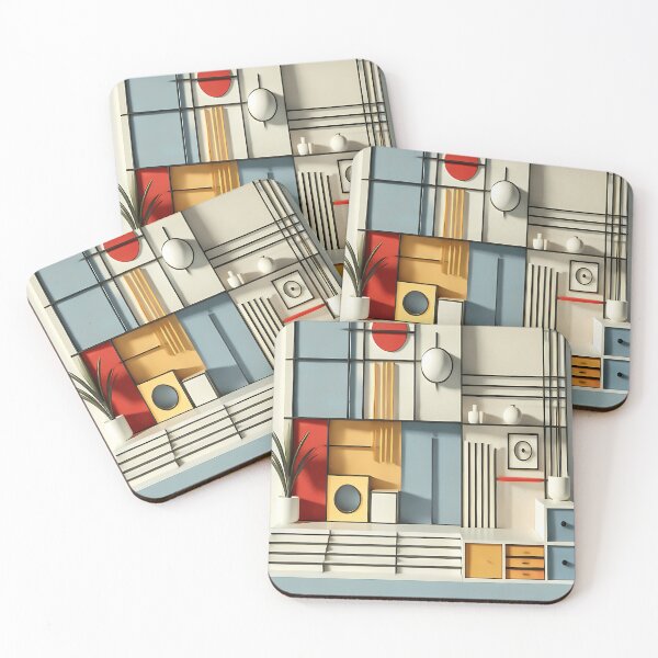 Item preview, Modern Bauhaus Geometric Art designed and sold by OceanTrace.
