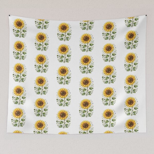 Item preview, Enchanted Sunflower Fairy Lights Watercolor designed and sold by RareBotanical .