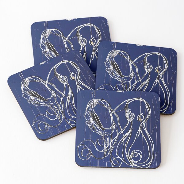 Item preview, Deep ocean - Blue Abstract Art designed and sold by shadow-bloom.