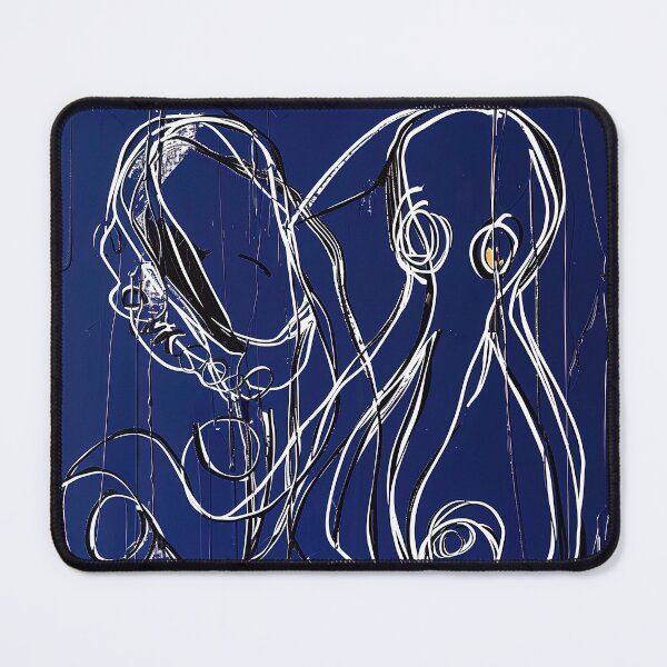 Item preview, Deep ocean - Blue Abstract Art designed and sold by shadow-bloom.