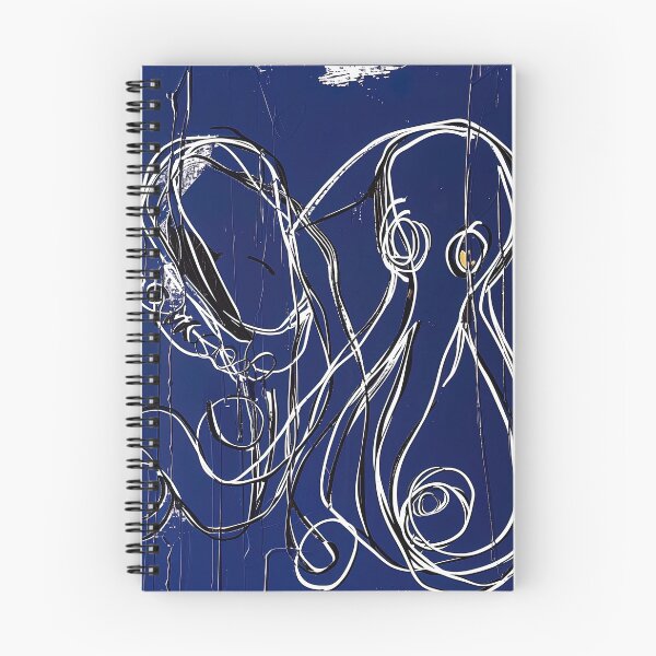 Item preview, Deep ocean - Blue Abstract Art designed and sold by shadow-bloom.