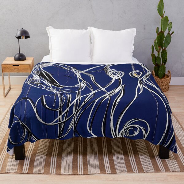 Item preview, Deep ocean - Blue Abstract Art designed and sold by shadow-bloom.