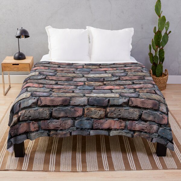 Item preview, Rustic Weathered Dark Brick Wall Pattern designed and sold by NTGUILTY.