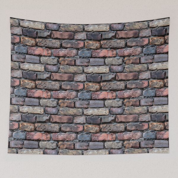 Item preview, Rustic Weathered Dark Brick Wall Pattern designed and sold by NTGUILTY.