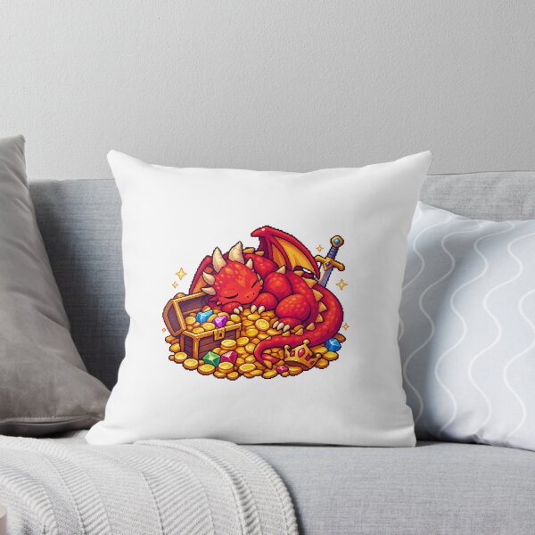 Item preview, Treasure Guardian Dragon – Pixel Art designed and sold by Handmade--Heaven.