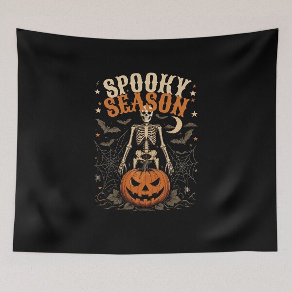 Item preview, Spooky Season Funny Halloween Skeleton Shirt  designed and sold by MalwasBasket.