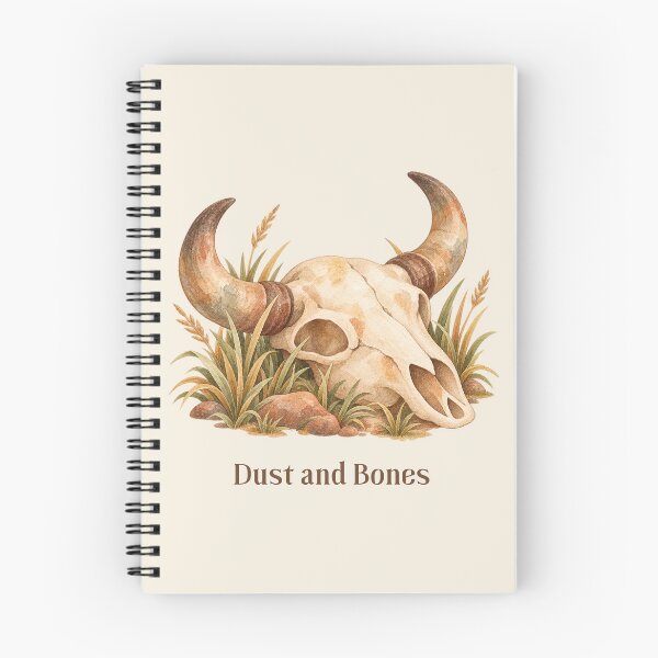 Item preview, Dust and Bones Buffalo Skull Watercolor designed and sold by mycute-stickers.