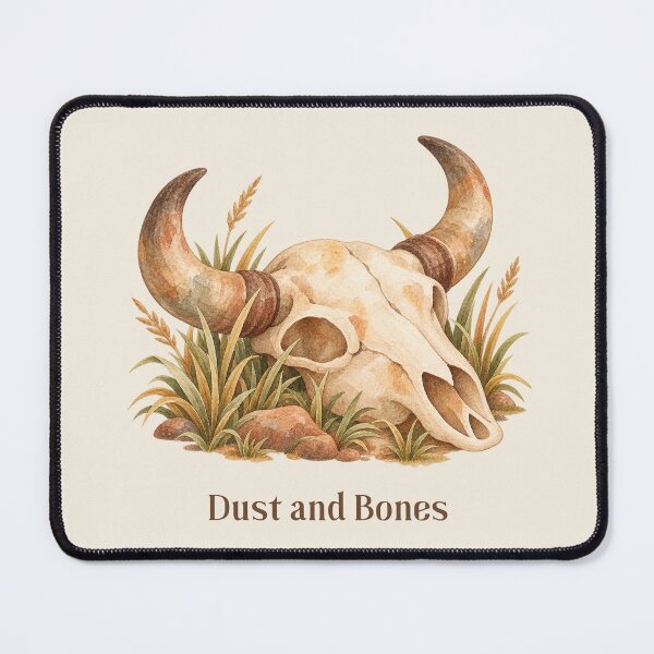 Item preview, Dust and Bones Buffalo Skull Watercolor designed and sold by mycute-stickers.