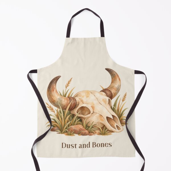 Item preview, Dust and Bones Buffalo Skull Watercolor designed and sold by mycute-stickers.