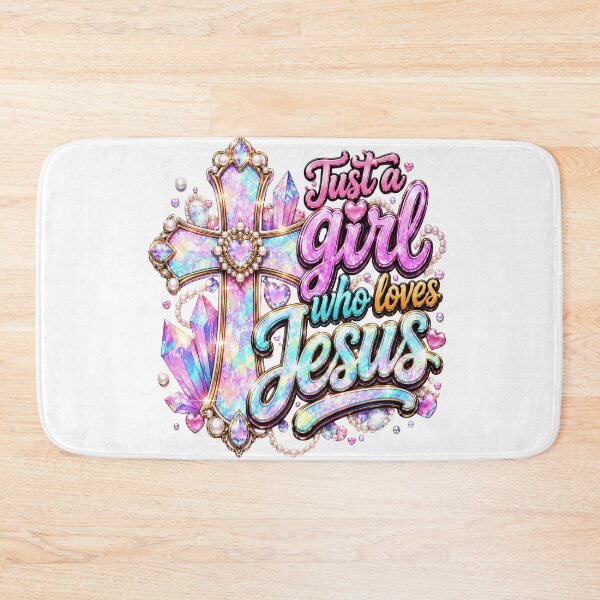 Item preview, Just A Girl Who Loves Jesus designed and sold by sibrina1.