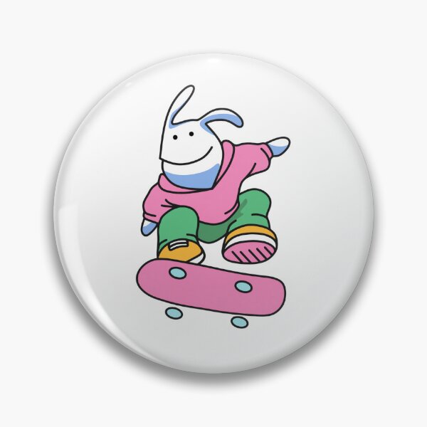 Item preview, Skateboarder Cool Skateboarding White Bunny designed and sold by LangJingArt.