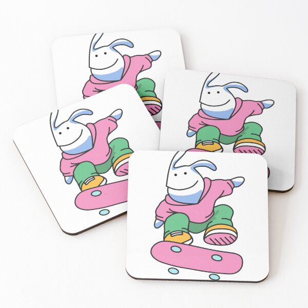 Item preview, Skateboarder Cool Skateboarding White Bunny designed and sold by LangJingArt.