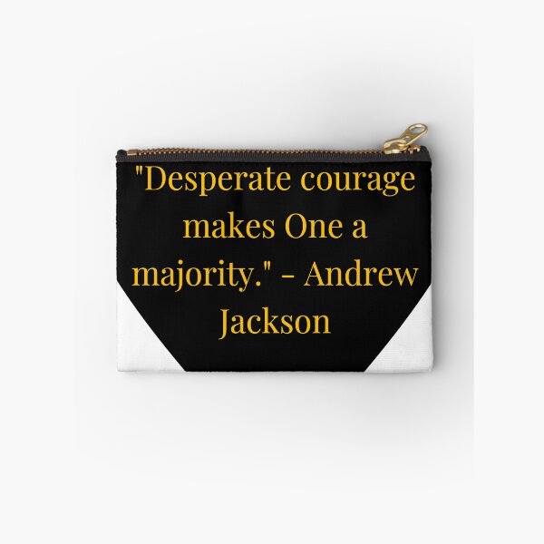 Item preview, Andrew Jackson Quote – Gold Text Black Heart designed and sold by TheIconSmith.