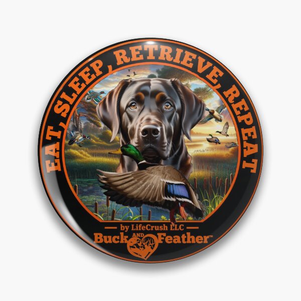 Item preview, Chocolate Labrador and Mallard Duck Hunting designed and sold by LifeCrush.