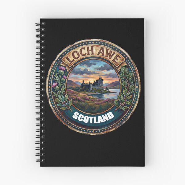 Item preview, Loch Awe and Kilchurn Castle Scottish Highlands Vintage Travel designed and sold by Loom on the Loch.