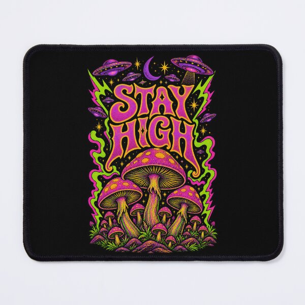 Item preview, Stay High Cosmic Mushroom Trip designed and sold by Gabriela Mihai.