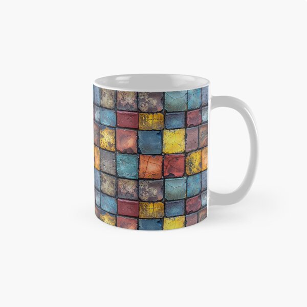 Item preview, Colorful Weathered Grunge Mosaic Tile Pattern designed and sold by NTGUILTY.