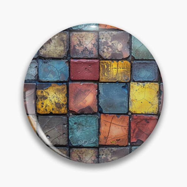 Item preview, Colorful Weathered Grunge Mosaic Tile Pattern designed and sold by NTGUILTY.