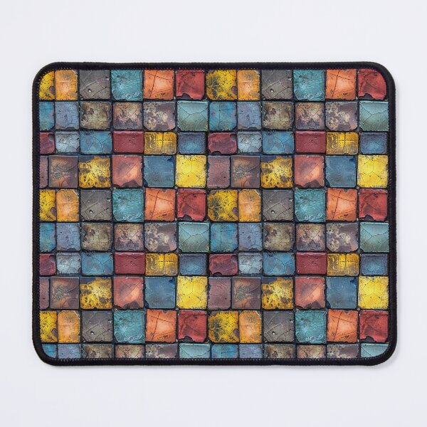 Item preview, Colorful Weathered Grunge Mosaic Tile Pattern designed and sold by NTGUILTY.