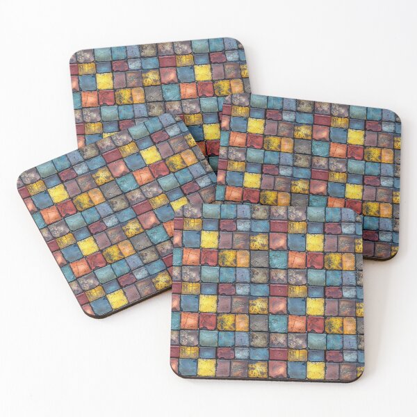 Item preview, Colorful Weathered Grunge Mosaic Tile Pattern designed and sold by NTGUILTY.