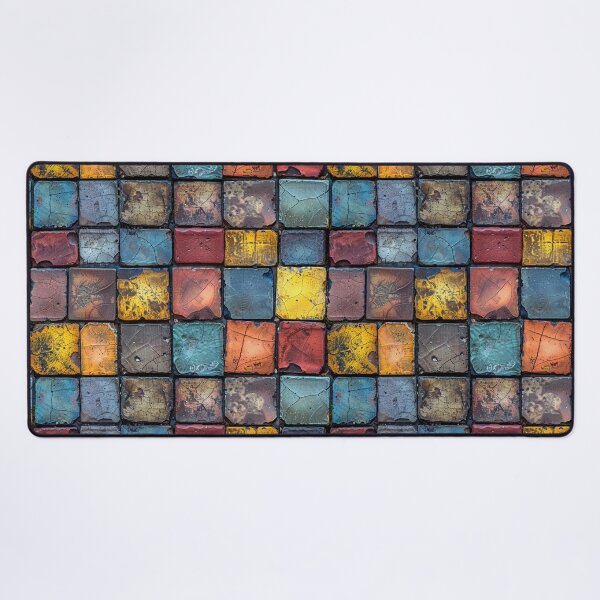 Item preview, Colorful Weathered Grunge Mosaic Tile Pattern designed and sold by NTGUILTY.