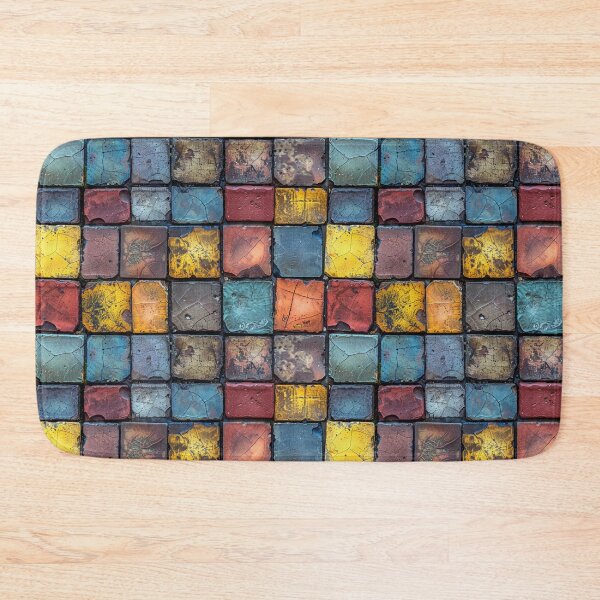 Item preview, Colorful Weathered Grunge Mosaic Tile Pattern designed and sold by NTGUILTY.