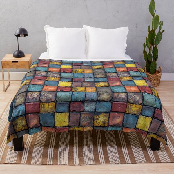 Item preview, Colorful Weathered Grunge Mosaic Tile Pattern designed and sold by NTGUILTY.