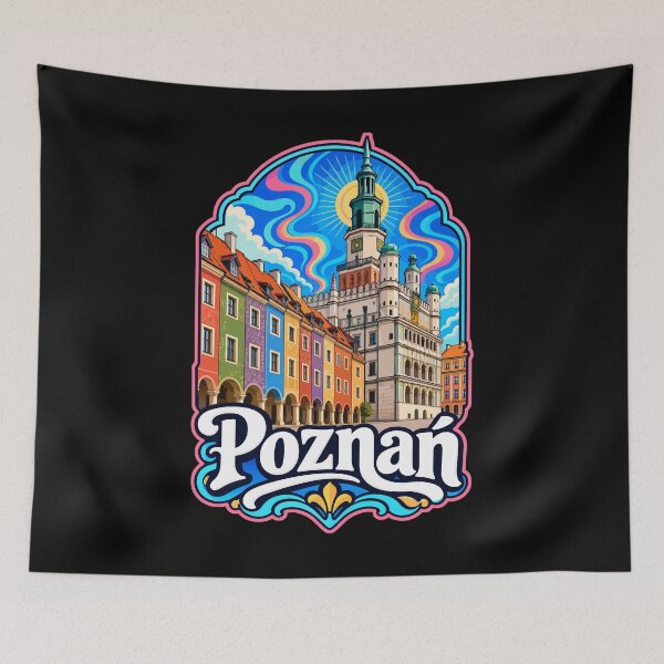 Item preview, Poznan City Poland Trippy Art designed and sold by TomFrontierArt.