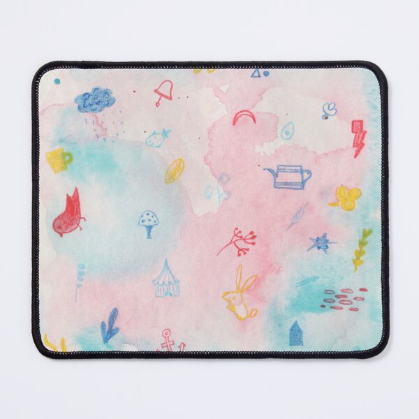 Item preview, Pastel color abstract doodle designed and sold by Qualali Studio.