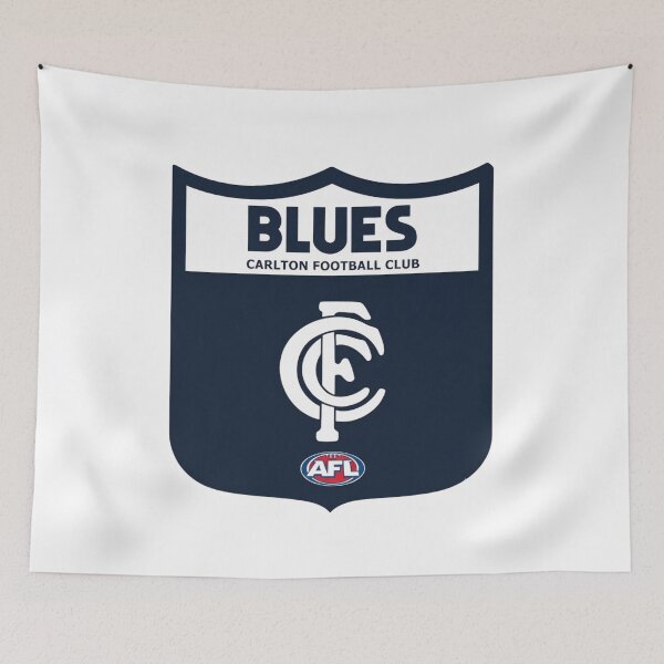 Item preview, Carlton Blues Football Shield Emblem Graphic designed and sold by BlasiseDS.