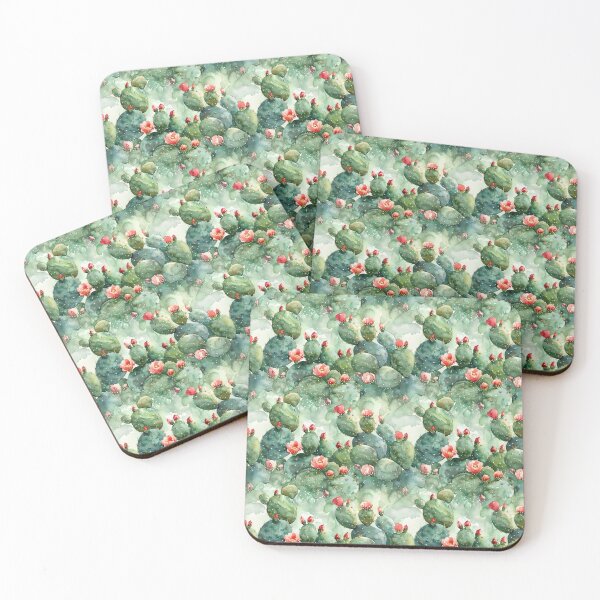 Item preview, Watercolor Blooming Prickly Pear Cactus designed and sold by NTGUILTY.