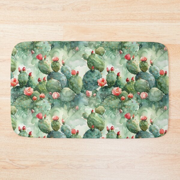 Item preview, Watercolor Blooming Prickly Pear Cactus designed and sold by NTGUILTY.