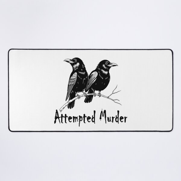 Item preview, Crows Attempted Murder designed and sold by RowanGraphics.