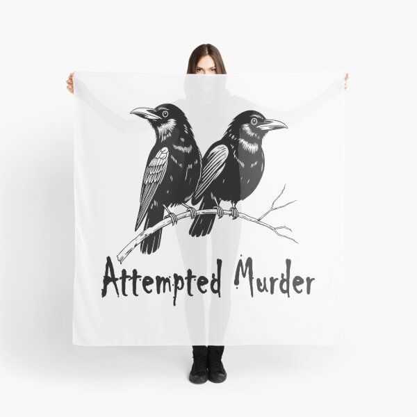 Item preview, Crows Attempted Murder designed and sold by RowanGraphics.