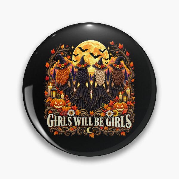 Item preview, Autumn Girls Will Be Girls Moon Coven Sisterhood designed and sold by Lombardino.