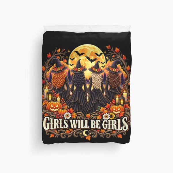Item preview, Autumn Girls Will Be Girls Moon Coven Sisterhood designed and sold by Lombardino.