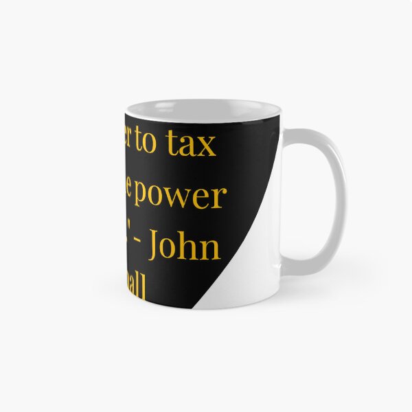 Item preview, John Marshall Quote – Gold Text Black Heart designed and sold by TheIconSmith.