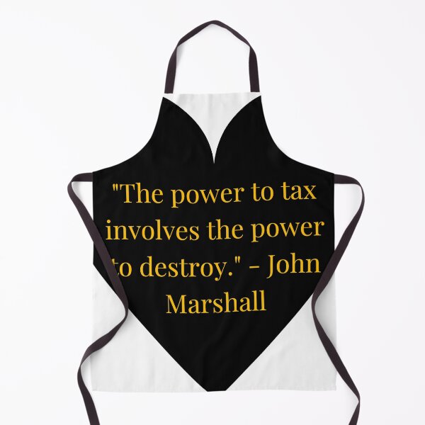 Item preview, John Marshall Quote – Gold Text Black Heart designed and sold by TheIconSmith.