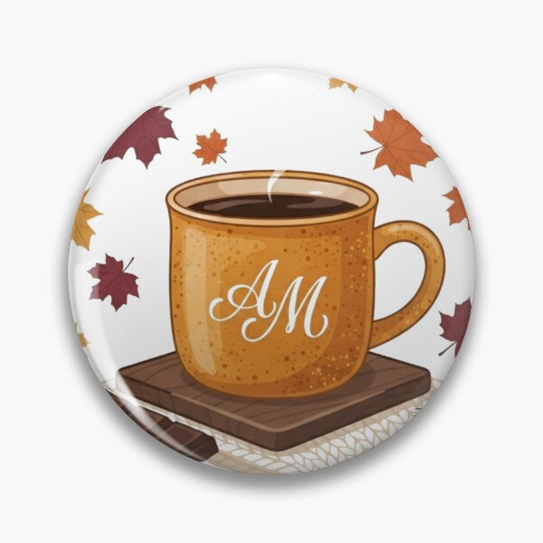 Item preview, Fall Season Hot Coffee on Wood Coaster with Dark Chocolate Bars designed and sold by hepopatterns.