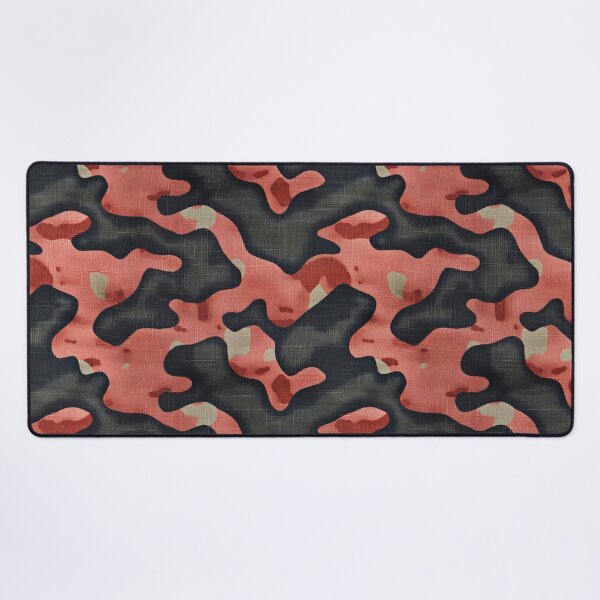 Item preview, Bold Coral Pink and Navy Camouflage Texture Pattern designed and sold by NTGUILTY.
