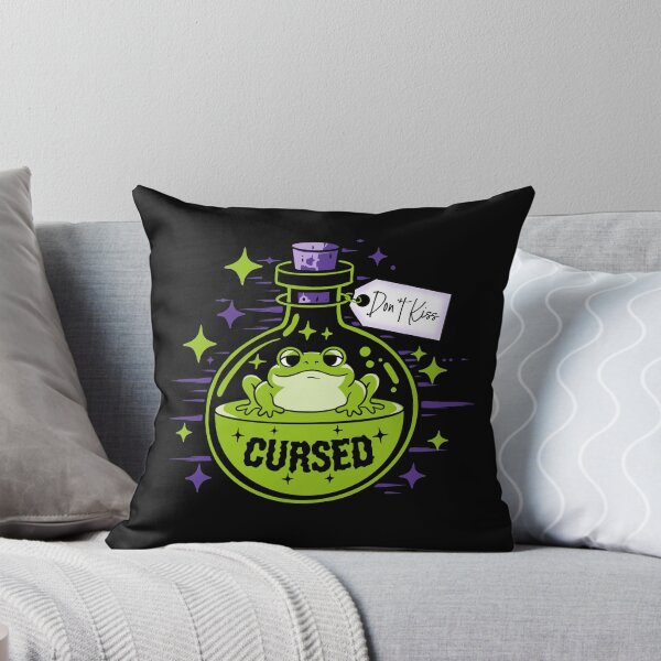 Item preview, Cursed Frog Potion Don't Kiss Spooky Cute Witchcore designed and sold by Chelsealuv Krigbaum.