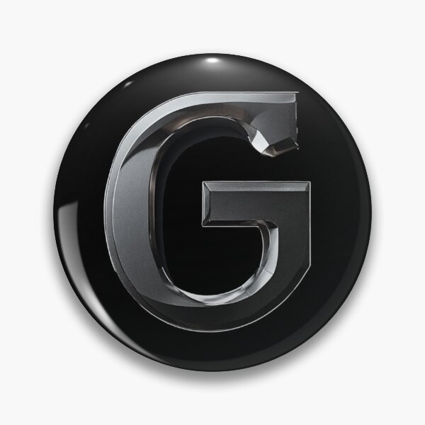 Item preview, 3D Metallic Chrome Letter G Glossy Emblem designed and sold by Digital Design Art.
